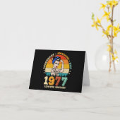 Carte 48 ans Anniversaire 1977 Vintage 48e anniversaire (Fleur jaune)