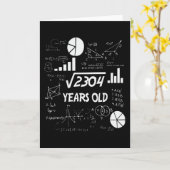 Carte 48 ans Enseignant des mathématiques Anniversaires (Fleur jaune)