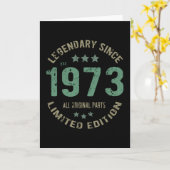 Carte 48 ans Légende Anniversaire 48 ans (Fleur jaune)