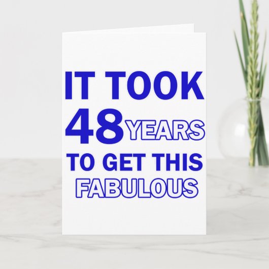 Carte 48 Conception anniversaire (Devant)