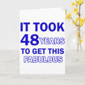 Carte 48 Conception anniversaire (Fleur jaune)