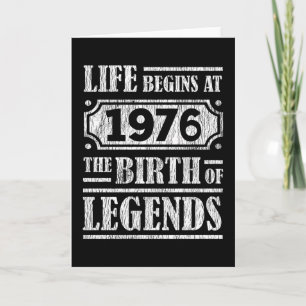 Carte 49 Ans 1976 Naissance De La Légende 49E Anniversai