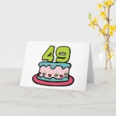 Carte 49 Year Old Birthday Cake (Fleur jaune)