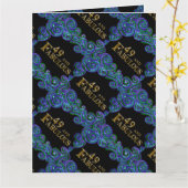 Carte 49e anniversaire  (Fleur jaune)