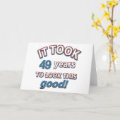 Carte 49e anniversaire (Fleur jaune)