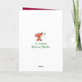 Carte 49e anniversaire, Aquarelle pois doux avec écritur (Dos)