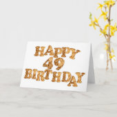 Carte 49th Birthday card for a cookie lover (Fleur jaune)