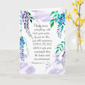 Carte 4:6 de Philippiens - 7 prient au sujet de tout (Fleur jaune)