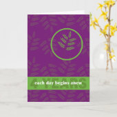 Carte 4 Anniversaire de la dépendance de jour en jour (Fleur jaune)