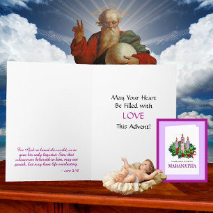 Carte #4 de 4 pour l'Avent (Quatrième semaine : AM