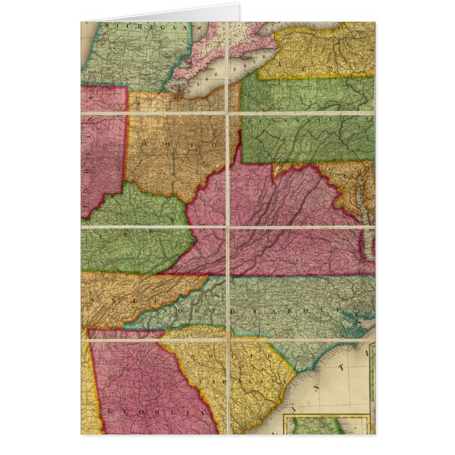 Carte 4 des États-Unis (Devant)