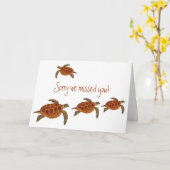 Carte 4 Hawksbill Turtles (Fleur jaune)