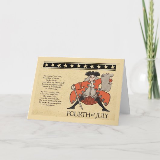 Carte 4 juillet (Devant)