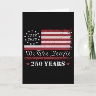 Carte 4 juillet 1776 2026 États-Unis 250 ans patriotique