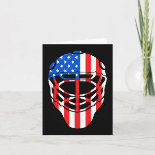 Carte 4 Juillet 4 Juillet Hockey Goalie Mask American Fl