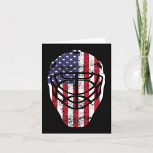 Carte 4 Juillet 4 Juillet Hockey Goalie Mask American Fl