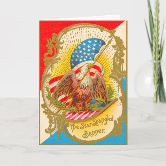 Carte 4 juillet aigle américain (Devant)