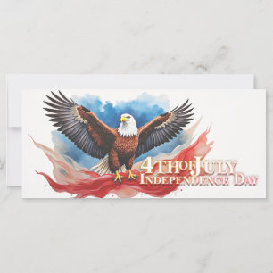 Carte 4 juillet Aigle – Conception d'art patriotique