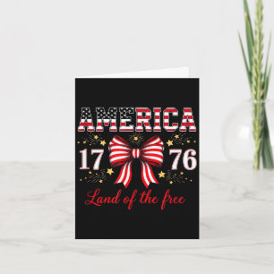 Carte 4 juillet america coquette bow fête de l'indépenda