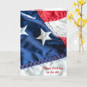 Carte 4 juillet Anniversaire (Fleur jaune)