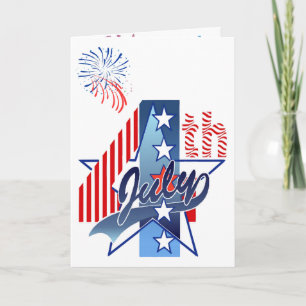 Carte 4 JUILLET ANNIVERSAIRE par SHARON SHARPE