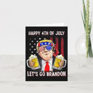 Carte 4 juillet Bière Brandon Trump Bière Ameri