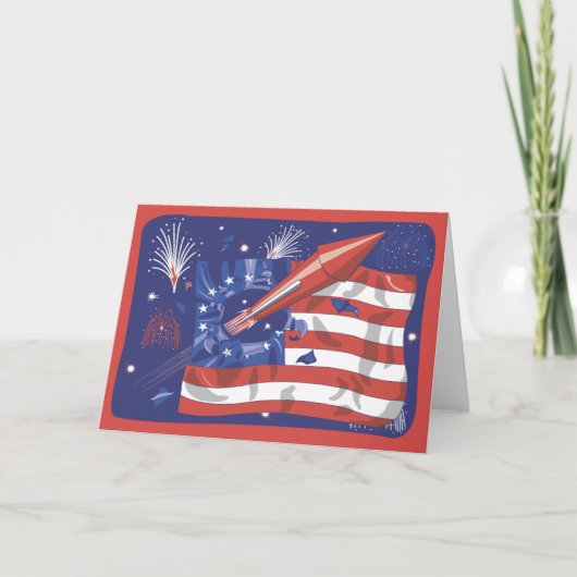 Carte 4 juillet célébration (Devant)
