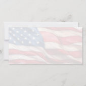 Carte 4 juillet - Célébrer avec le drapeau américain (Dos)