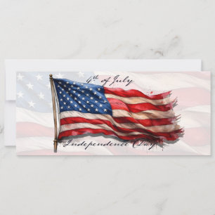 Carte 4 juillet – Célébrez avec le drapeau américain