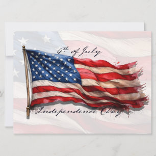 Carte 4 juillet – Célébrez avec le drapeau américain