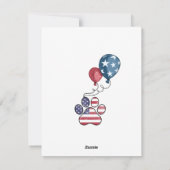 Carte 4 juillet de trieur de chiens patriotiques d (Dos)