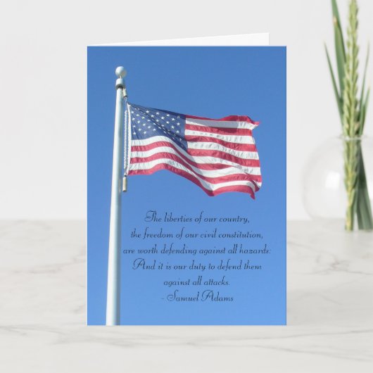 Carte 4 juillet - devoir heureux pour défendre des (Devant)