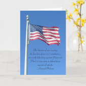 Carte 4 juillet - devoir heureux pour défendre des (Fleur jaune)