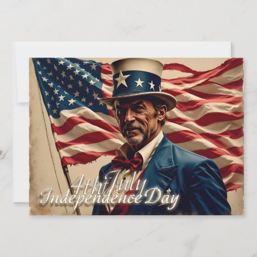 Carte 4 juillet - Esprit d'indépendance (Devant)