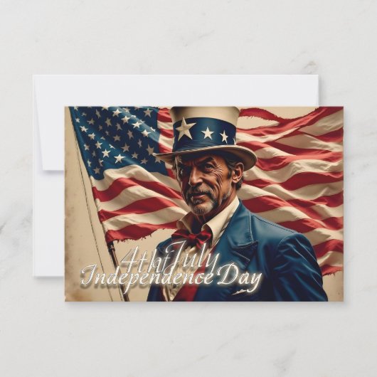 Carte 4 juillet - Esprit d'indépendance (Devant)