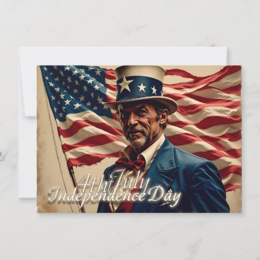 Carte 4 juillet - Esprit d'indépendance (Devant)