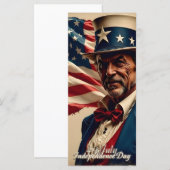 Carte 4 juillet - Esprit d'indépendance (Devant / Derrière)