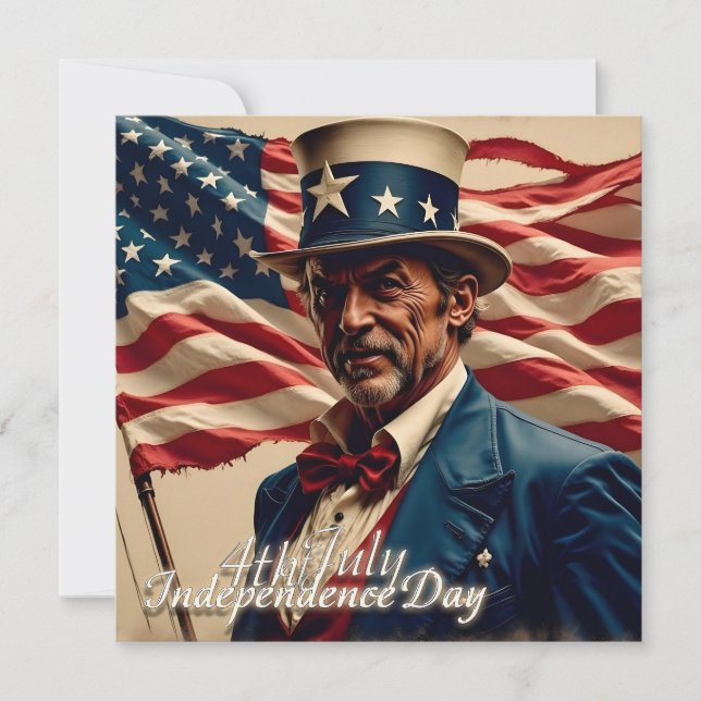 Carte 4 juillet - Esprit d'indépendance (Devant)