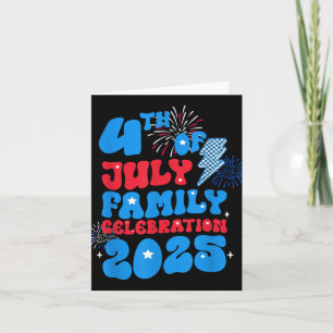Carte 4 juillet Fête de la famille 2025 Patriotic Indepe