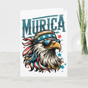 Carte 4 juillet fêté patriotique drôle aigle 4 juillet m