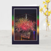 Carte 4 juillet feux (Fleur jaune)