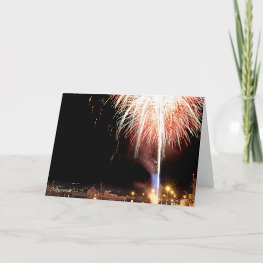 Carte 4 juillet feux d'artifice (Devant)