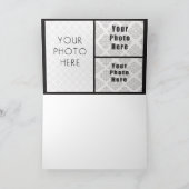 Carte 4 juillet feux d'artifice en bleu 3 photo (Intérieur)