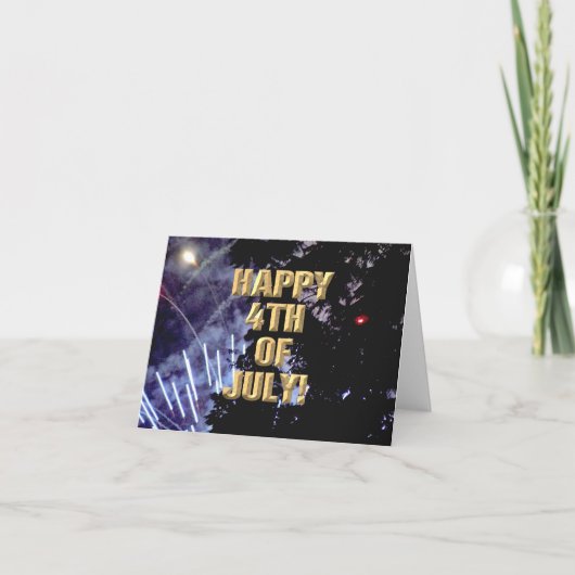 Carte 4 juillet Fireworks 1 (Devant)