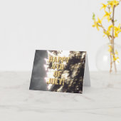 Carte 4 juillet Fireworks 2 (Fleur jaune)