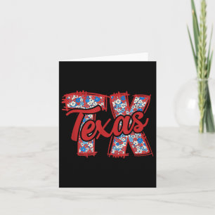Carte 4 juillet Floral Coquette Texas Trendy Girly Coque