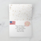 Carte 4 juillet Golden Retriever (Intérieur)