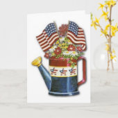 Carte 4 juillet heureuse (Fleur jaune)