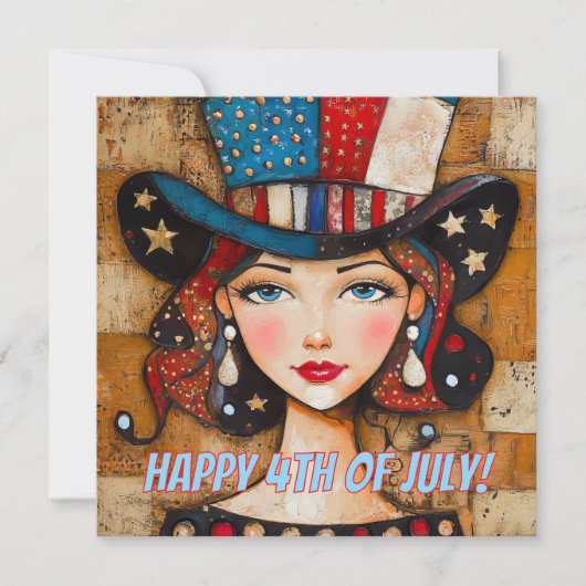 Carte 4 juillet heureuse (Devant)