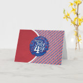 Carte 4 juillet heureux (Fleur jaune)